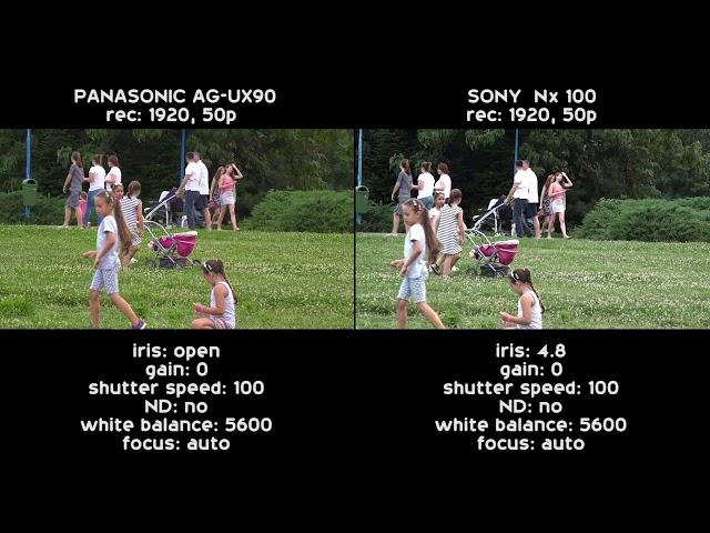 Comparision Panasonic UX90 vs Sony NX100| Latest Video 2017