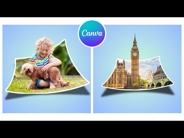 How to Create 3D Pop Up Effect in Canva - Out of Bounds Effect