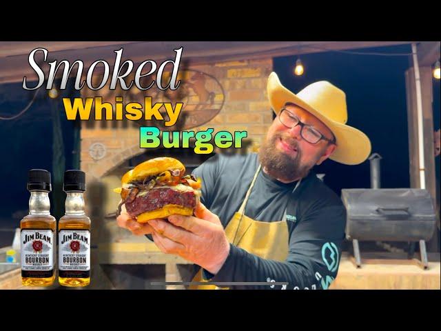 Smoked Whiskey Cheeseburger