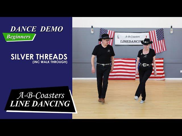 SILVER THREADS - Line Dance Demo & Walk Through