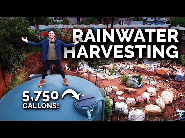 How I Capture 5,750+ Gallons of Rainwater For My Garden