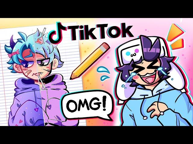 TRYING WEIRD TIKTOK ART CHALLENGES... 