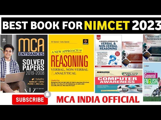 Best Book for NIMCET | Reasoning Book | Maths Book | Computer Book |MCA Book