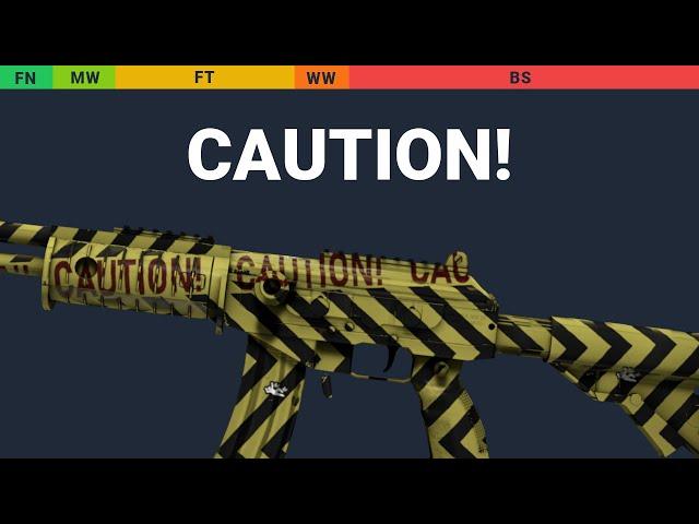 Galil AR CAUTION! - Skin Float And Wear Preview