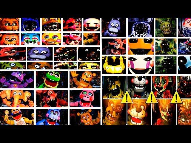 FNAF 1 2 3 4 5 6 7 СКРИМЕРЫ ВСЕХ ФНАФ! (2014-2018) FNAF 1 2 3 4 5 6 7 ALL JUMPSCARES