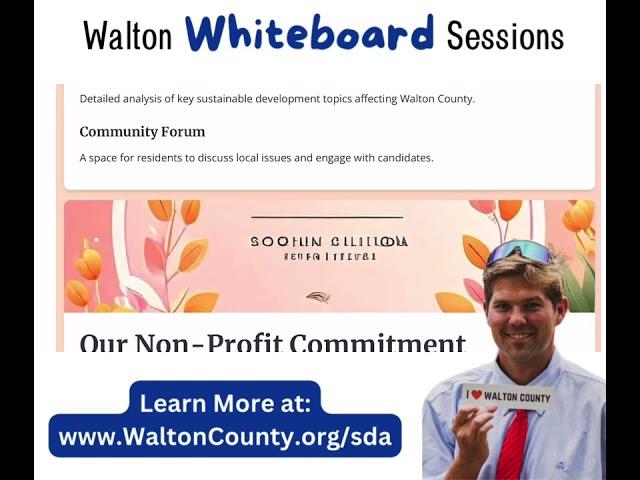 How to Fix Walton County - DONATE to the SDA!