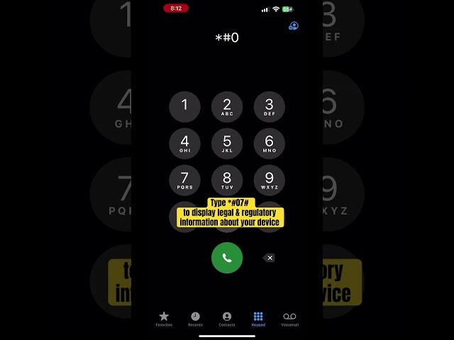 IPHONE SECRET CODES… how to see your devices legal and regulatory information