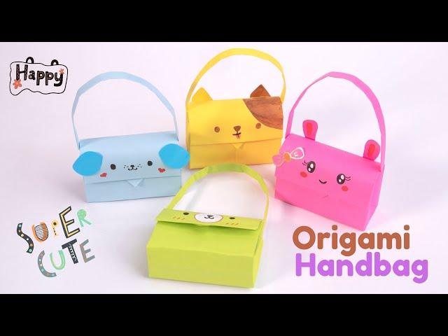 How To Fold Origami Handbag | Bear,Bunny & Dog Handbag