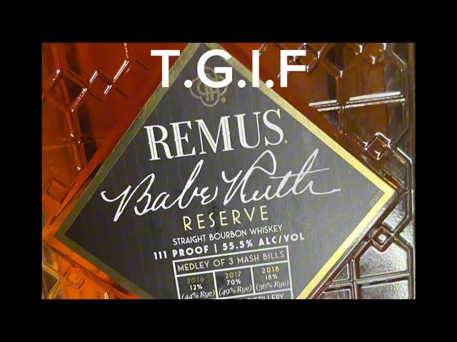 Remus Babe Ruth Reserve Bourbon in 4K! #whisky #whiskey #whiskeytube #bourbon #bourbonwhiskey #rye