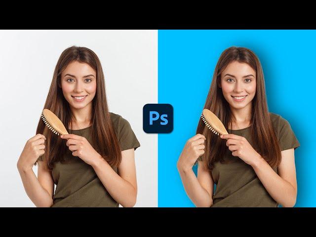 How to Change Background Color in Photoshop 2023 (FAST & EASY)