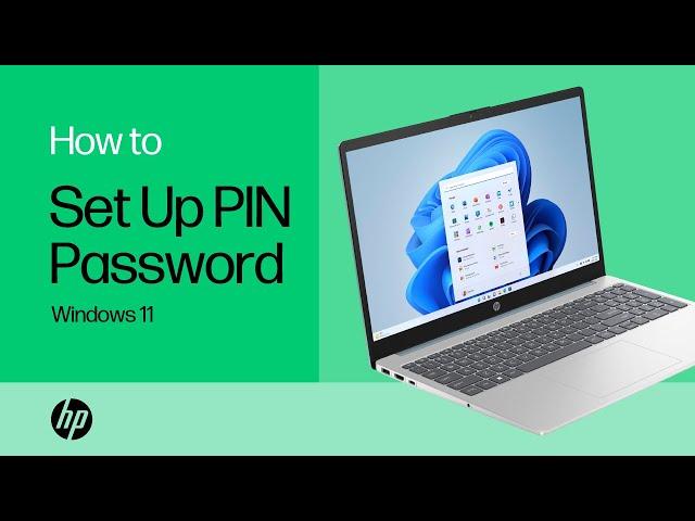 How to set up a PIN password in Windows 11 | HP Notebooks | HP Support