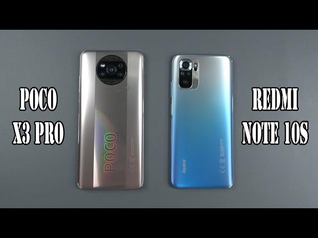Poco X3 Pro vs Xiaomi Redmi Note 10S | SpeedTest and Camera comparison