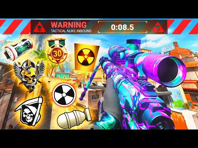 NUKE in EVERY CALL OF DUTY but SNIPING ONLY.. (Cod Challenge)