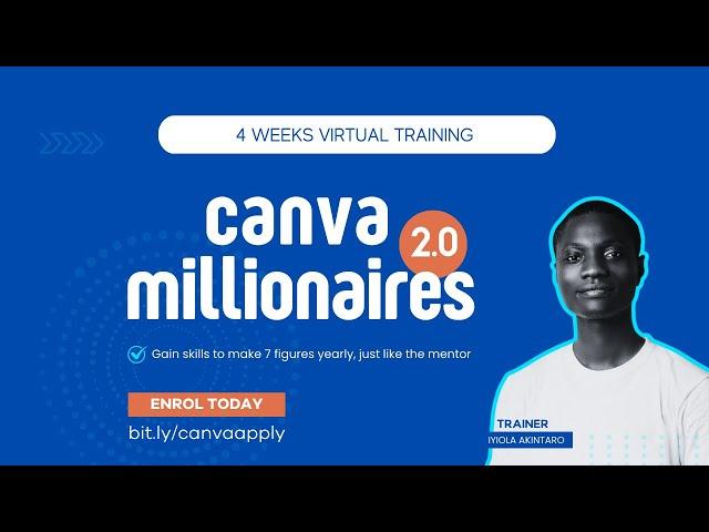 Canva Millionaires Training Day 1 with Iyiola Akintaro