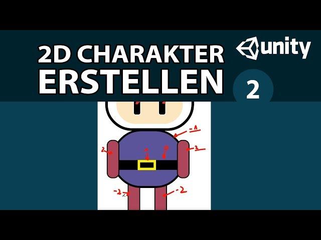 2D Charakter für Unity erstellen - [02] Charakter zusammenbauen