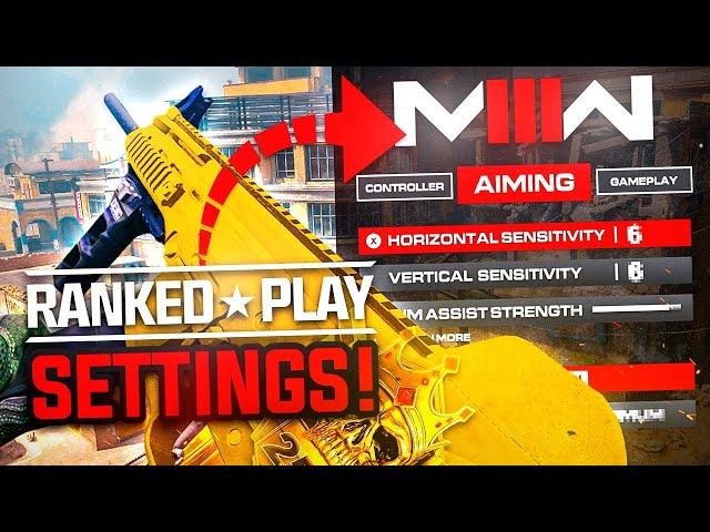 #1 PRO SETTINGS for MW3 Ranked Play! (BEST AIM + FPS)