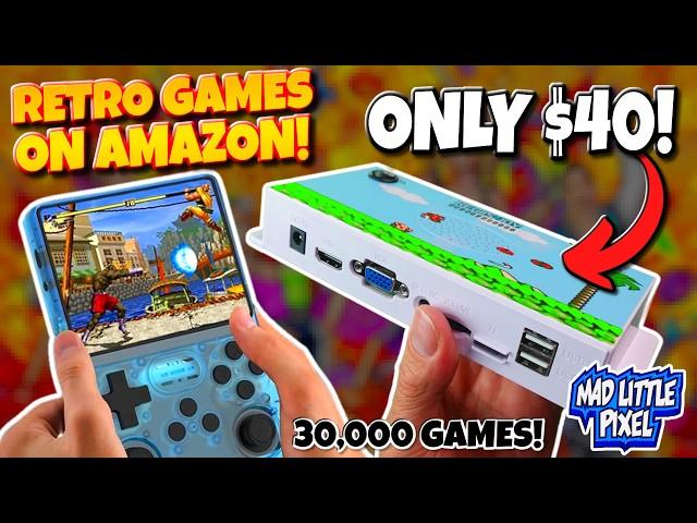 I Can't Believe Amazon Sells These! 30,000 Retro Games Plug & Play Mini Console For $40!