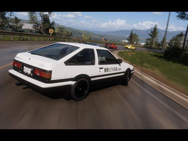 Forza Horizon 5 When AE86 SWAP the engine(AWD)