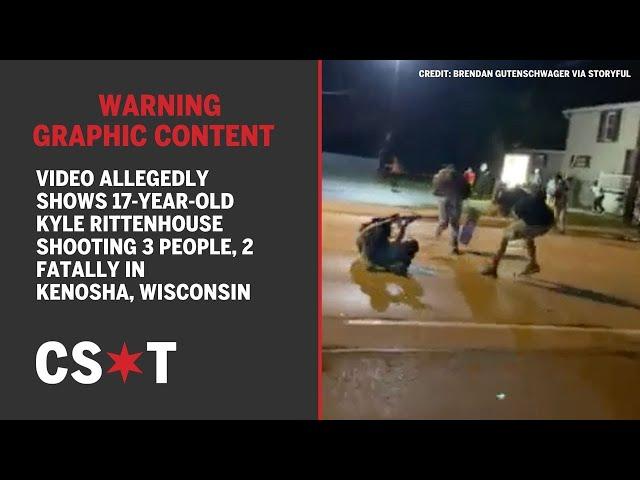 GRAPHIC: Video allegedly shows 17-year-old Kyle Rittenhouse shooting 3 people, 2 fatally in Kenosha