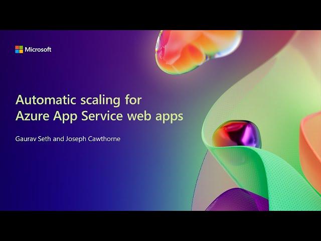 Automatic scaling for Azure App Service web apps