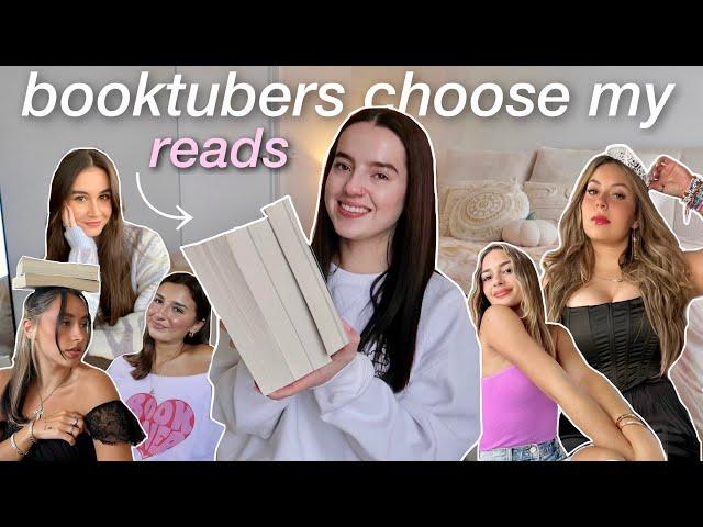 booktubers choose my reads for a week*ish* (spoiler free reading vlog)