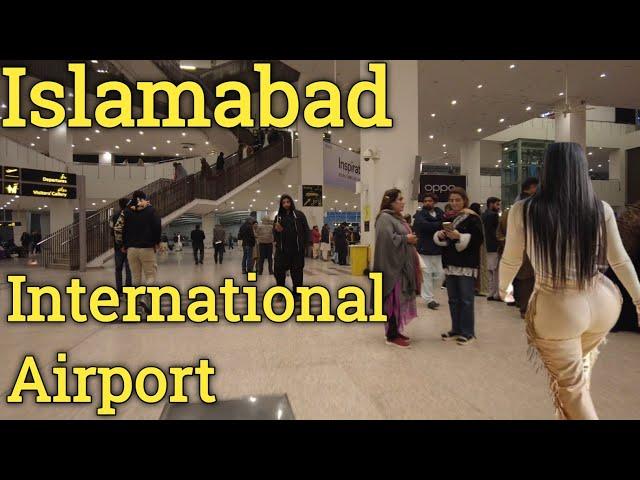 Islamabad International Airport walking tour 4k / 2023