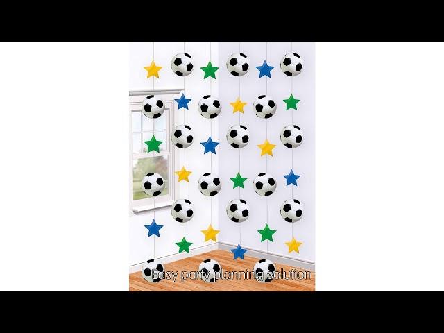 Review Amscan International Hanging String Decorations Soccer, Pack of 6 [2019]