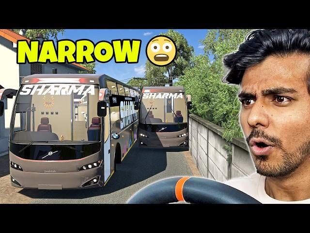 EXTREME NARROW ROAD BUS DRIVE with @NavritGaming8   in Euro Truck Simulator 2 | Cammus C12