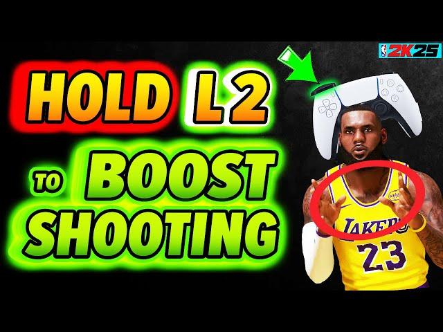 Hold L2 to BOOST SHOOTING on NBA 2K25