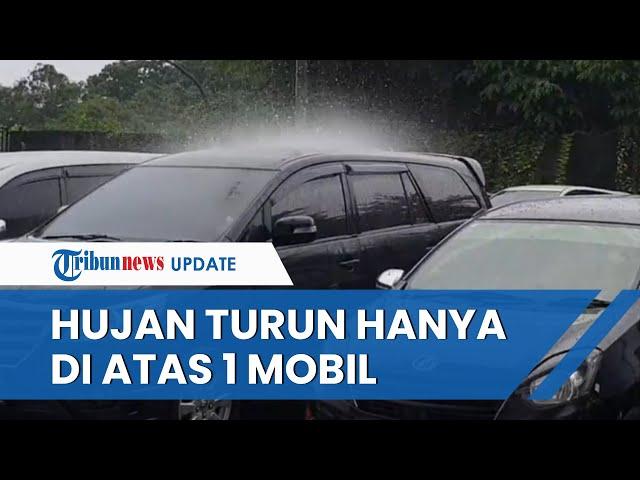 Viral Video Unik Hujan di Cikarang Hanya Turun di Atas Sebuah Mobil Hitam, Padahal Langit Cerah