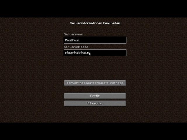 Wie man auf dem MixelPixel.net Server spielt (MixelPixel IP)