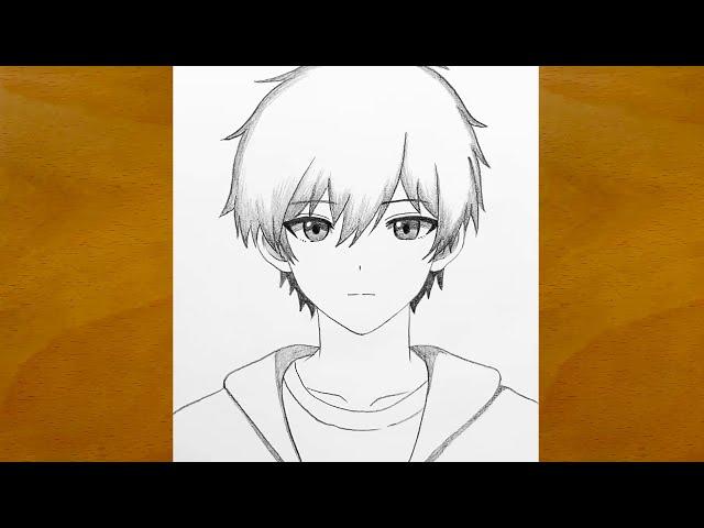 How to Draw an Anime Boy Step by Step || Easy Pencil Sketch Art