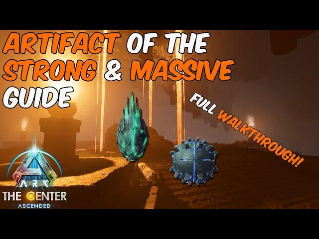 Artifact of the Strong & Massive | The Center Lava Cave | FULL WALKTHROUGH | ARK Survival Ascended