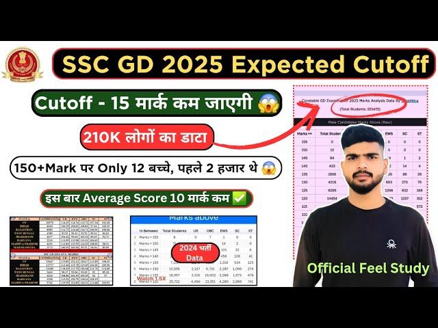 SSC GD 2025 Answer key Full data analysis, Ssc gd expected physical cutoff 2025 #sscgd #sscgd2025