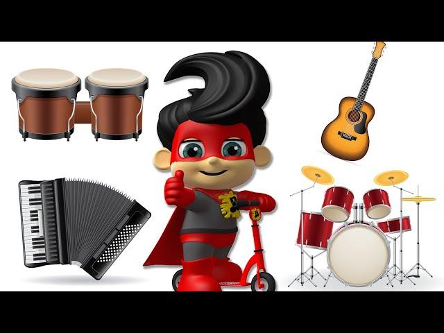 SuperGeek Heroes - Learn Musical Instruments With Super Hero Kids | Nursery Rhymes & Songs For Kids