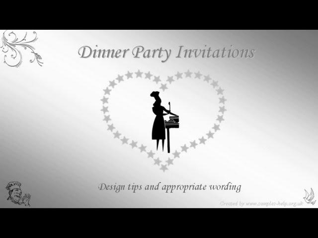 Dinner Party Invitation Wording