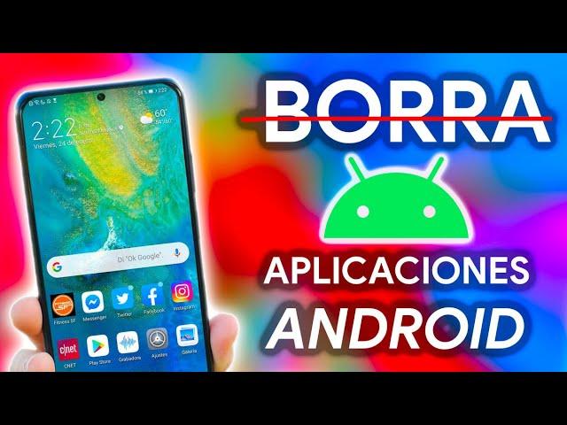 Cómo DESINSTALAR y ELIMINAR aplicaciones de FÁBRICA en ANDROID!!