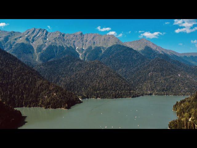 Абхазия | Озеро Рица | Аэросъёмка 4К