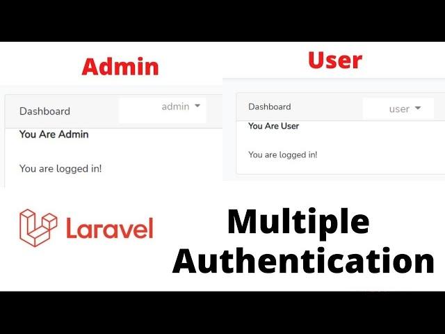 Multiple Authentication In Laravel Without Jetstream | Laravel Tutorial