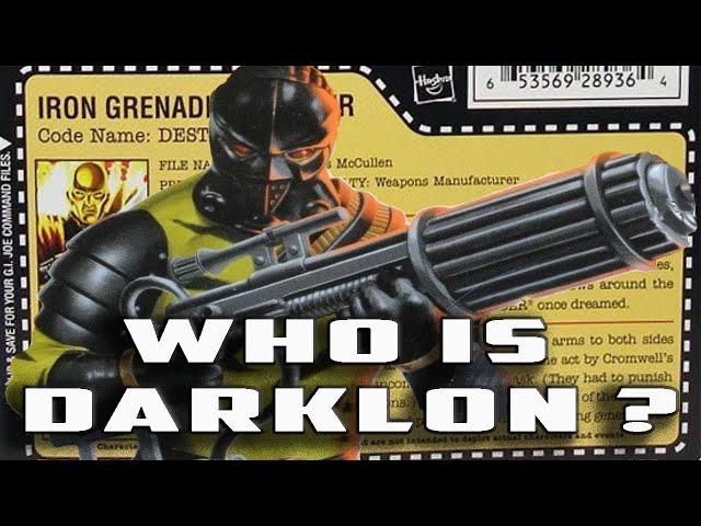 History and Origin of GI Joe's DARKLON!  The Cousin of DESTRO