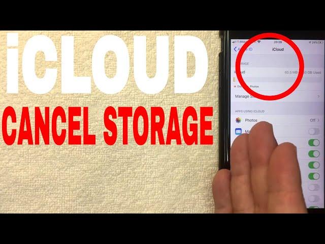   How To Cancel iCloud Storage Plan 