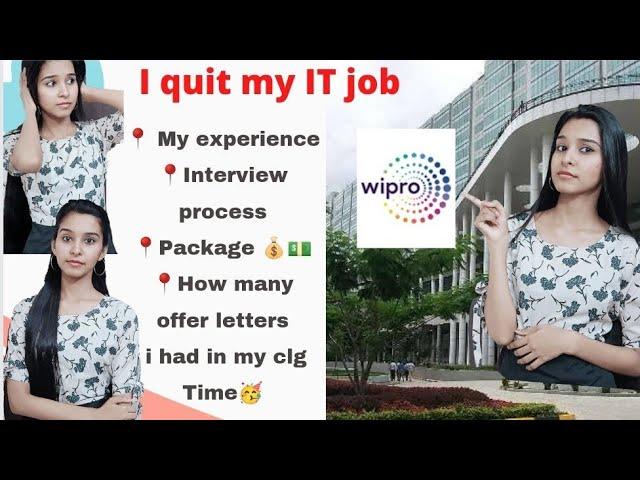I Quit My Wipro IT Job || What I do next|| Interview process, I had 7 offer letters || Experience