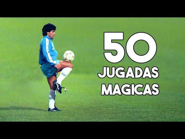 50 jugadas mágicas MARADONA en Napoli