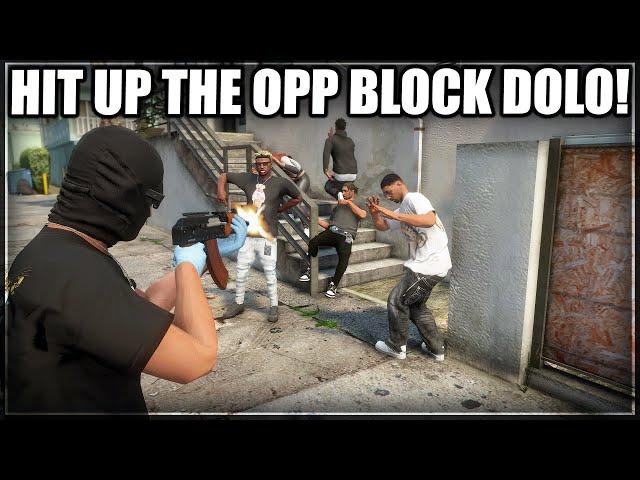 Hit Up The Opp Block Dolo! | GTA RP | Grizzley World RP V1