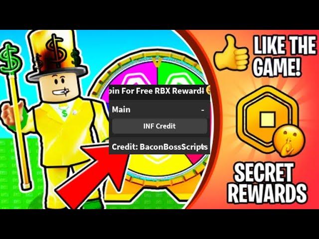 PATCHED [FREE ROBUX GAME] Spin For Free RBX Reward!  OP SCRIPT (INF ROBUX IDK LOL)