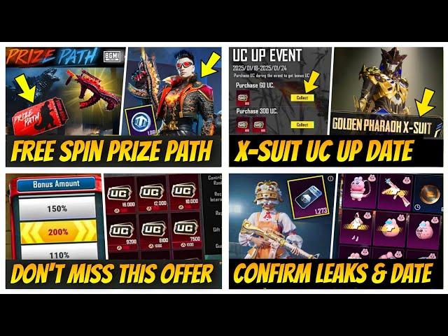 CRAZY UC OFFER | Free Prize Path Spin Concept Trick | UC Up Event Release Date | Classic crate Date