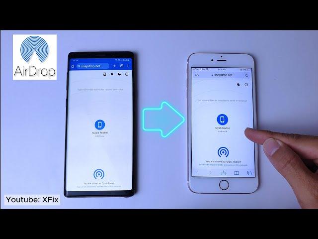 How to AirDrop on Android to iPhone