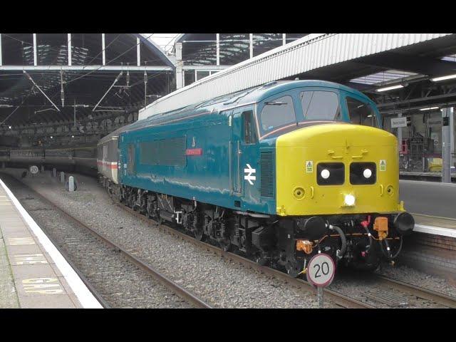 Class 45 Peak No. 45118 at Newcastle - 'The Pennine Peak' Rail Tour - 8th Nov 2024