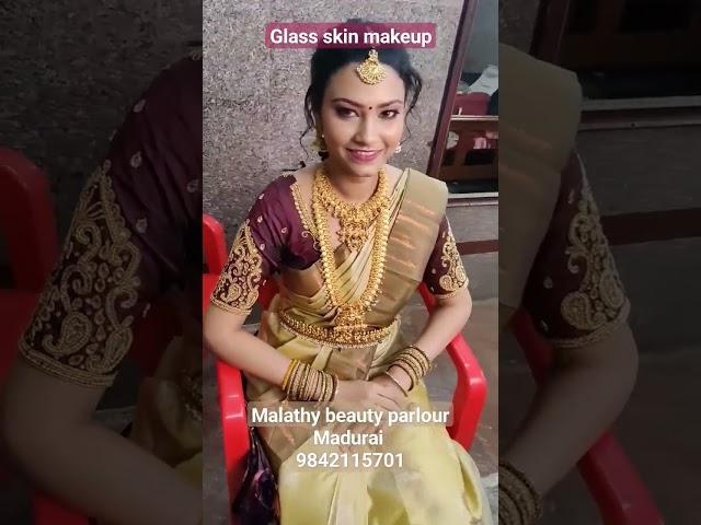 glass skin makeup #maduraimakeupartist #malathybeautyparlourmadurai #makeup #madurai #hairstyle