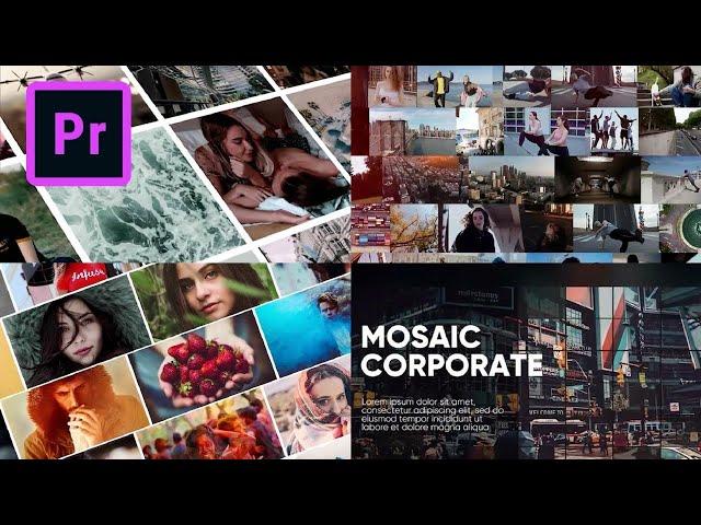 FREE Mosaic Photo Template for Adobe Premiere Pro